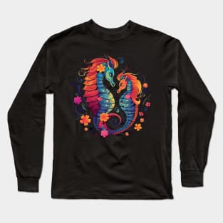 Seahorse Mothers Day Long Sleeve T-Shirt